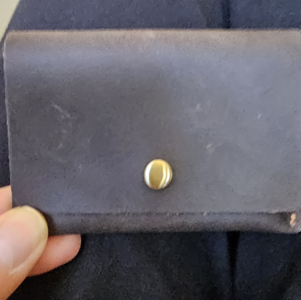 Black Leather Card Holder